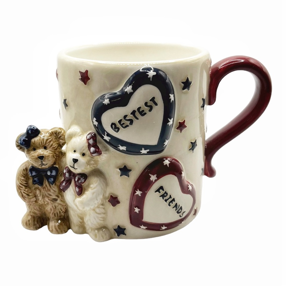 Boyd’s Bears 3D Teddy Bear Bestest Friends Mug